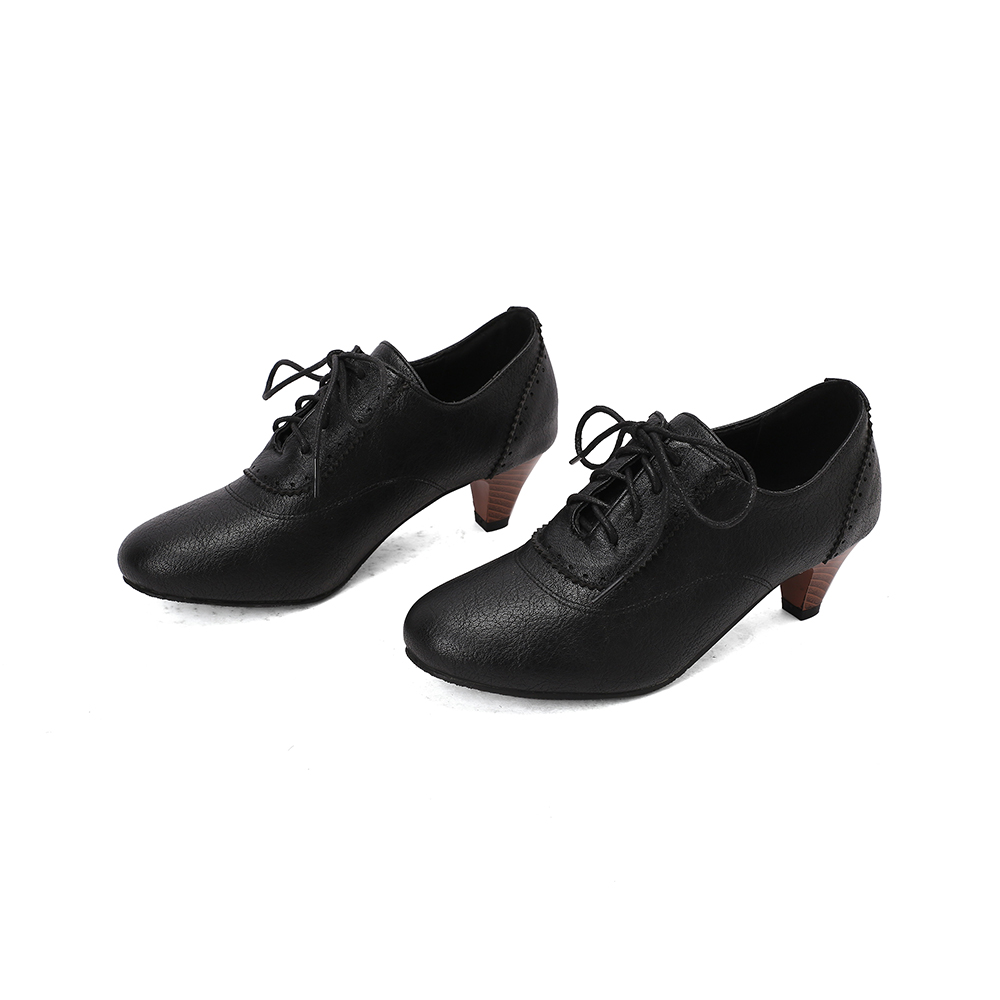 Nowe, oddychające, brązowo-żół – Oxford Lace Up Women recenzja i cena