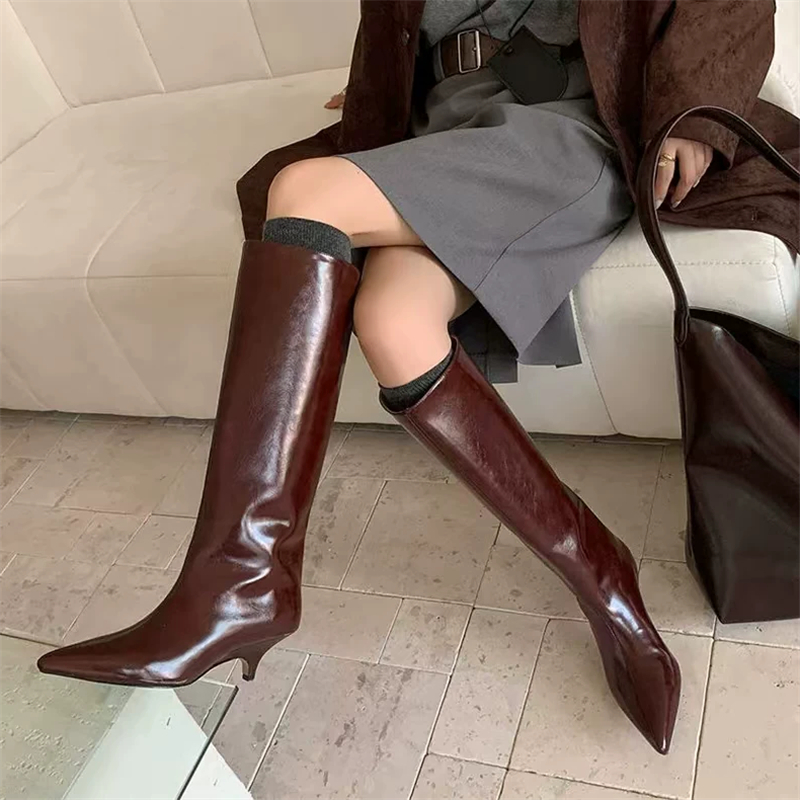 Styl uliczny Nowa zimowa moda  – Knee High Boots Women recenzja i cena