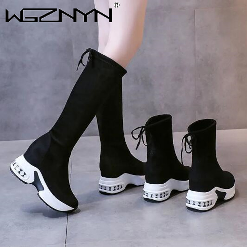 Winter Warm Chunky Platform Lo – Knee High Boots Women recenzja i cena