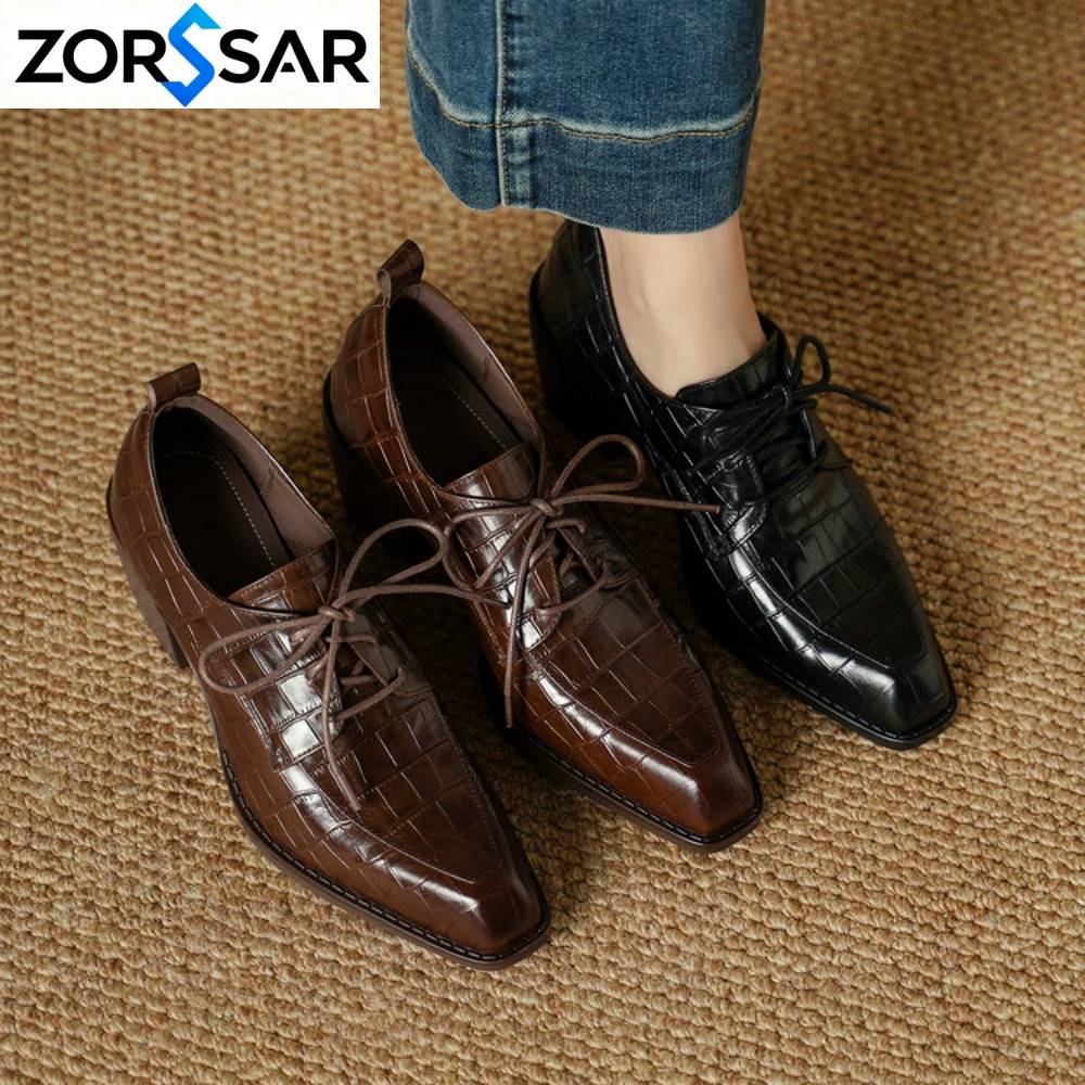 Damskie buty ze skóry naturaln – Oxford Lace Up Women recenzja i cena